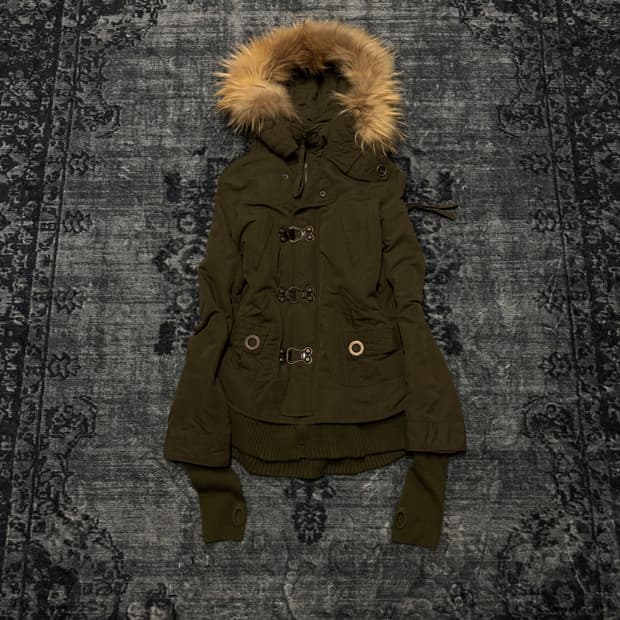 Sly 00s archive trimming fur military ja