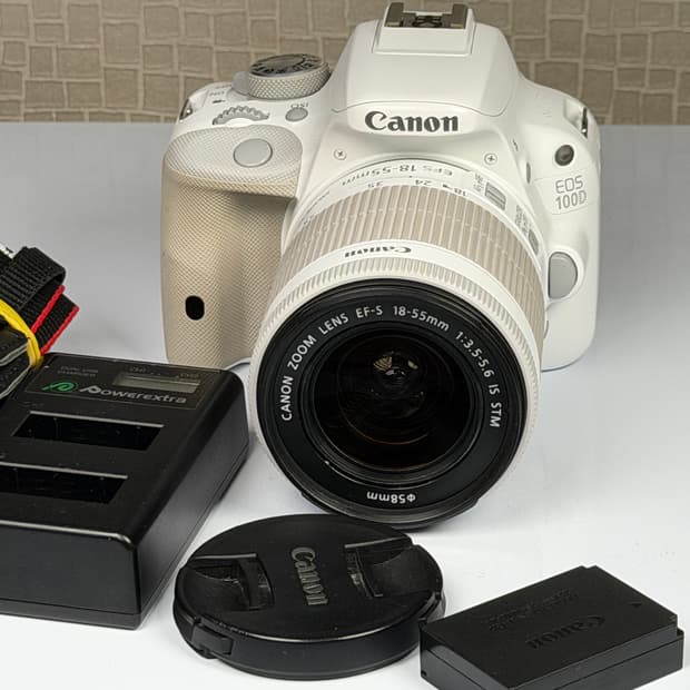 캐논 EOS 100D 화이트 DSLR 카메라