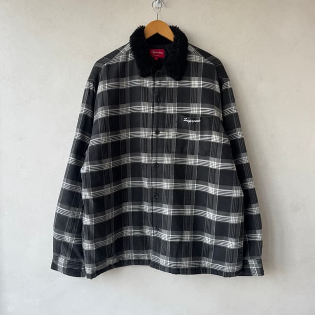 Fw21 슈프림 Faux Fur 퀼티드 셔츠