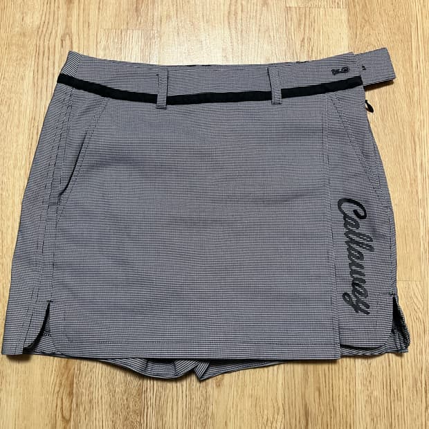 캘러웨이 체크 골프 스커트 반바지