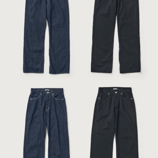 오라리 라이트 셀비지 인디고 데님