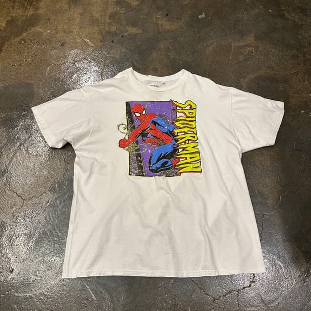 Marvel SPIDER-MAN 스파이더맨 프린팅 반팔티 XXL