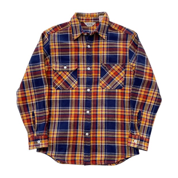 파이브 브라더스 헤비 플란넬 체크 셔츠