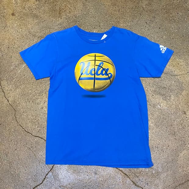 미국 빈티지 아디다스 ucla 프린팅 반팔티 스포츠티