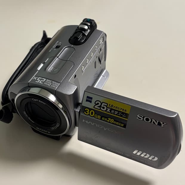 희귀) 소니 Sony HDR-SR62 실버 빈티지 캠코더