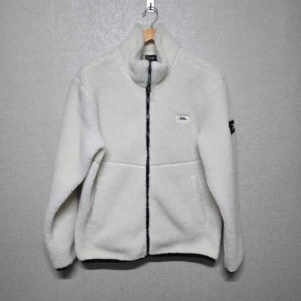 특 A급 내셔널지오그래픽 뽀글이 플리스 흰색 사이즈 100