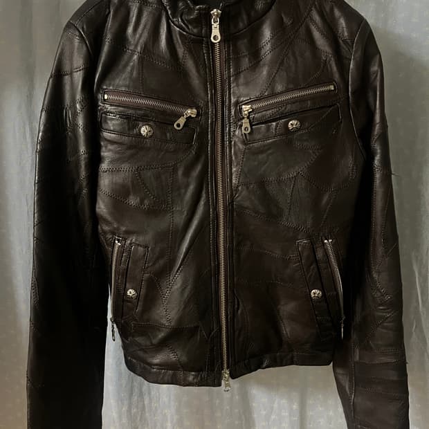 크롬하츠맛 일본 빈티지 램스킨 레더자켓 M