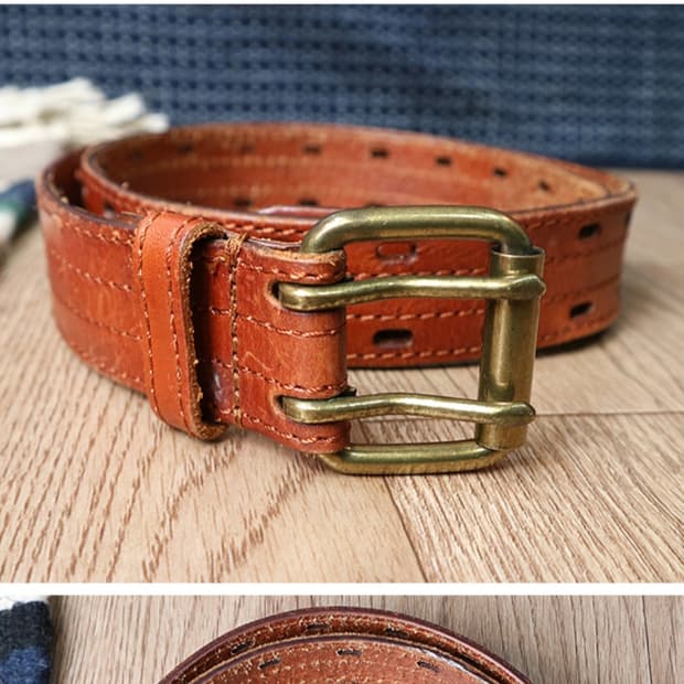 튼튼한 빈티지 가죽 벨트 33미만