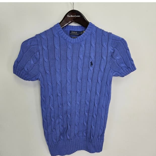 폴로 반팔니트(XS사이즈)_블루