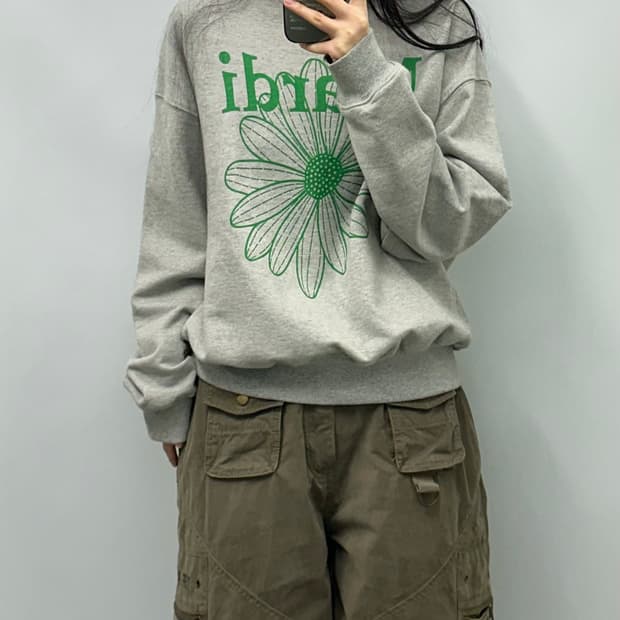 마르디 빅로고 그레이 맨투맨