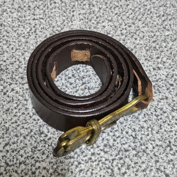 가죽 퀵릴리즈 벨트 브라운 