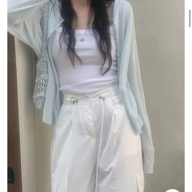 에이블리 살안타여름가디건 소라