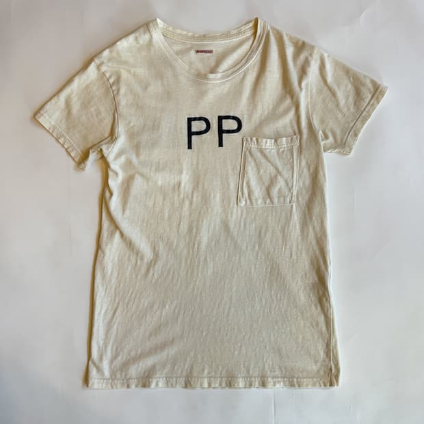 KAPITAL IVORY PP LOGO POCKET TEE