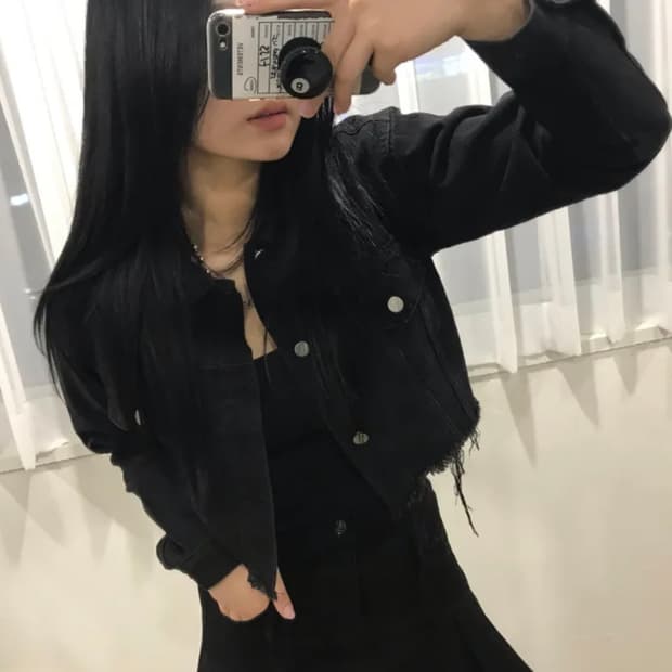 흑청자켓
