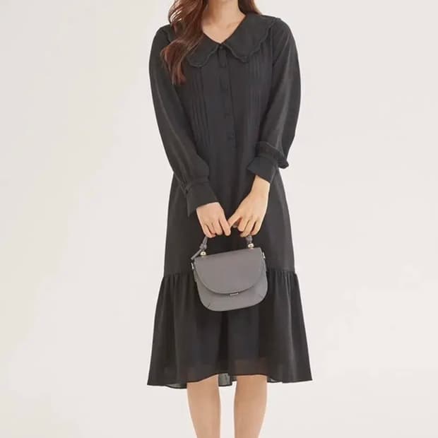 로엠 빅카라 핀턱 원피스