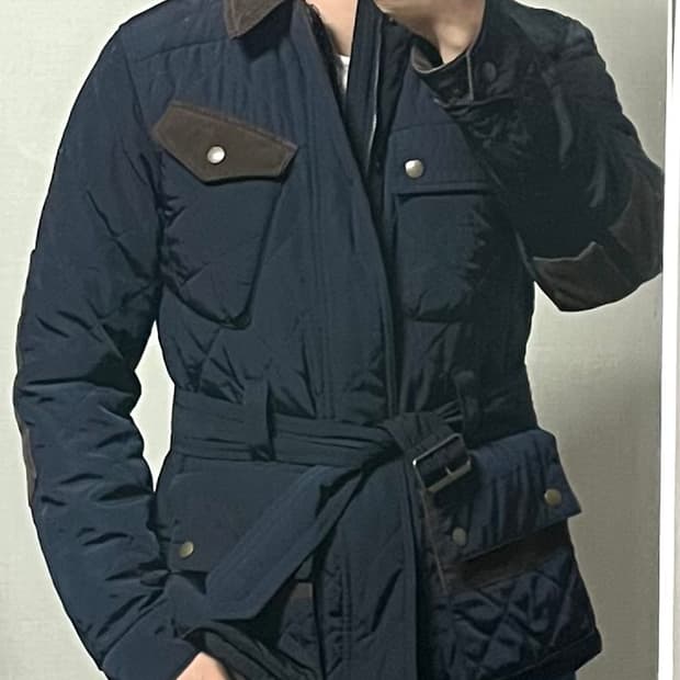 에스피오나지 벨티드 퀄팅 자켓
