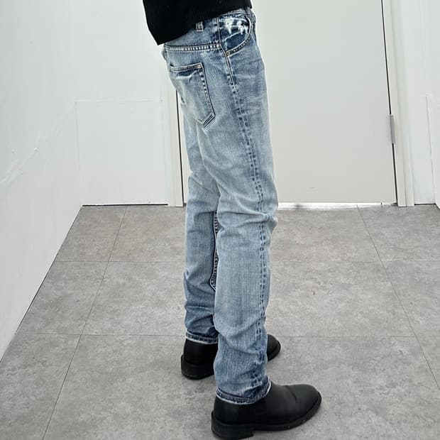 JPN denim washing fade jeans 