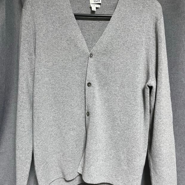 [L]코스 브이넥 가디건 그레이