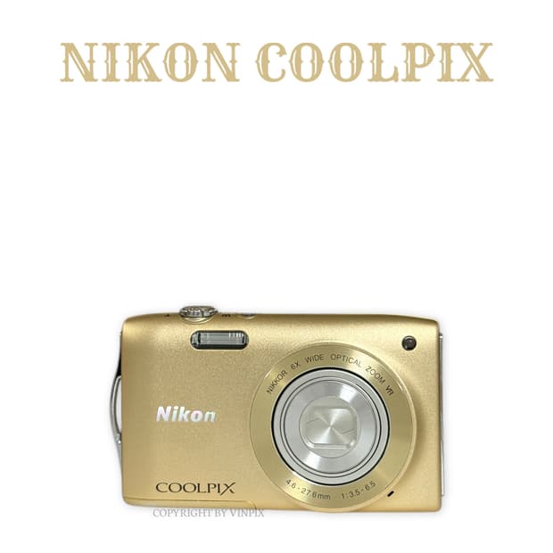 |소프트포커스🩶| 니콘 쿨픽스 s3300 빈티지 디지털 카메라 디카