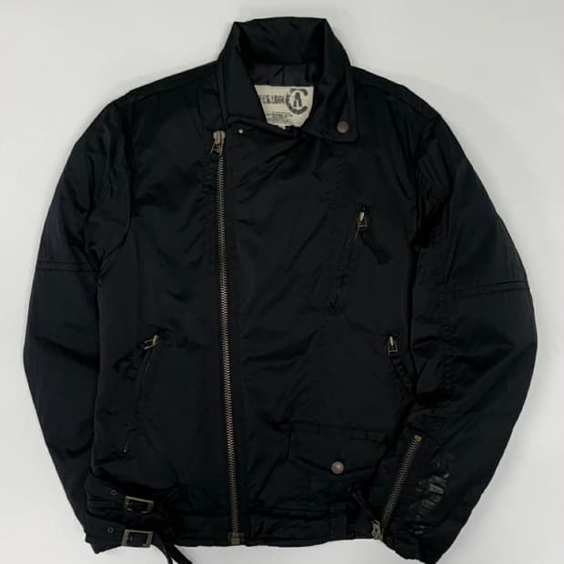 [L] 버커루 y2k 락시크 라이더 자켓 패딩