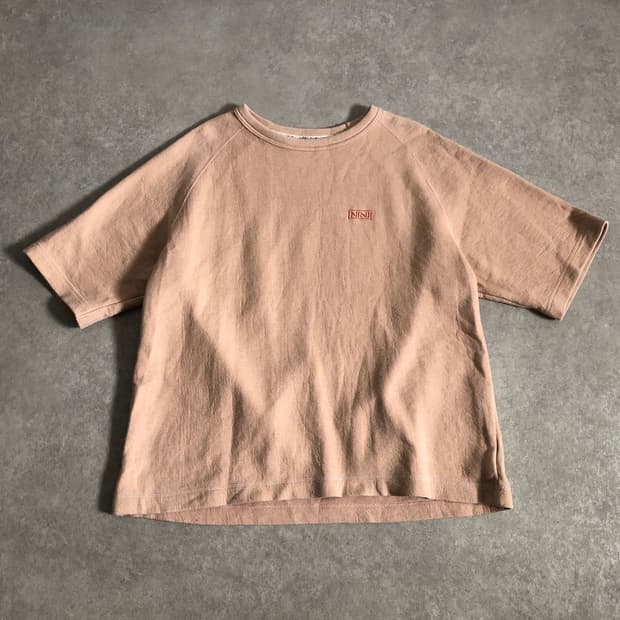 (L) 넘버나인 로고 자수 소프트스웻 릴렉스핏 티셔츠