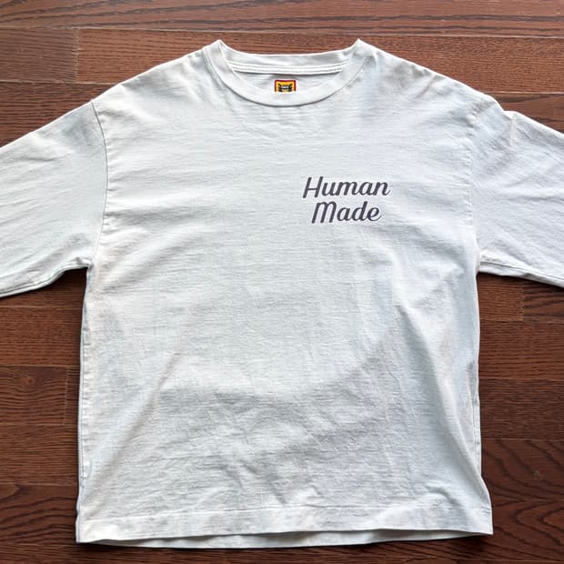 휴먼메이드 플라밍고 롱슬리브 티셔츠