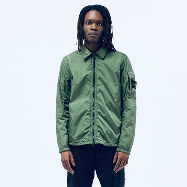 스톤아일랜드 나일론메탈 오버셔츠 / 세이지그린(민트색) / XL