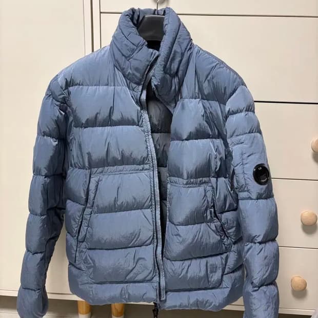 L CP컴퍼니 24FW 크롬R 패딩 토탈 스톤 블루