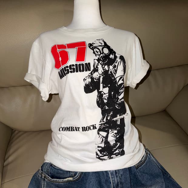 gas mask man printing top