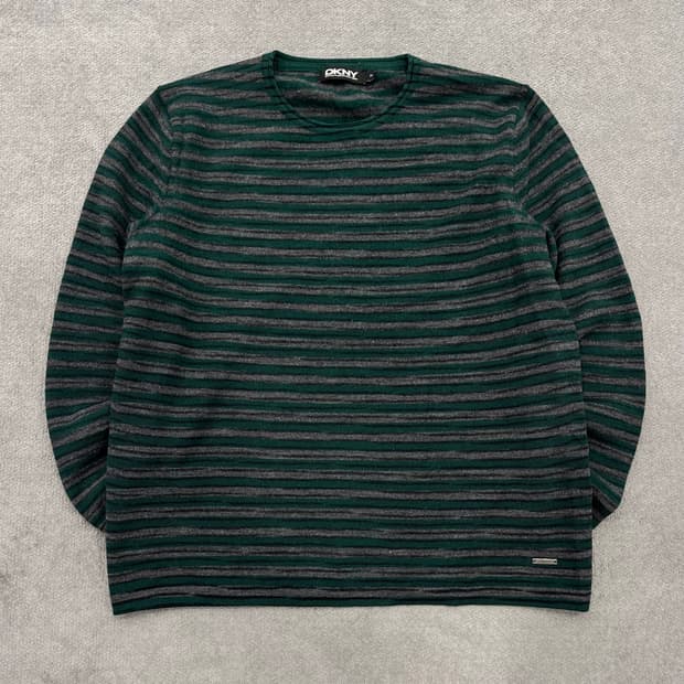 M DKNY 울 스트라이프 니트