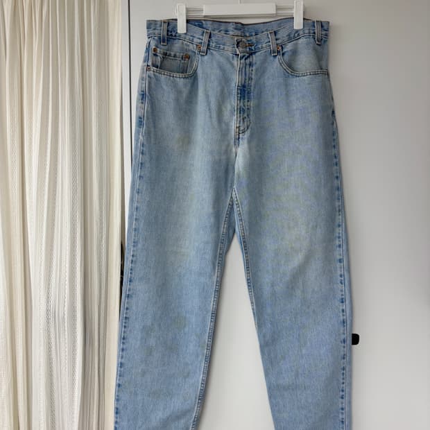 Rare) 90s 리바이스 550 36x32 검정베트윙(라스트00s)