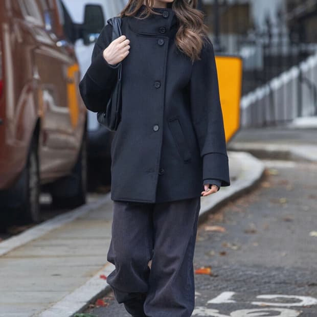 디망쉬 하프코트 블랙