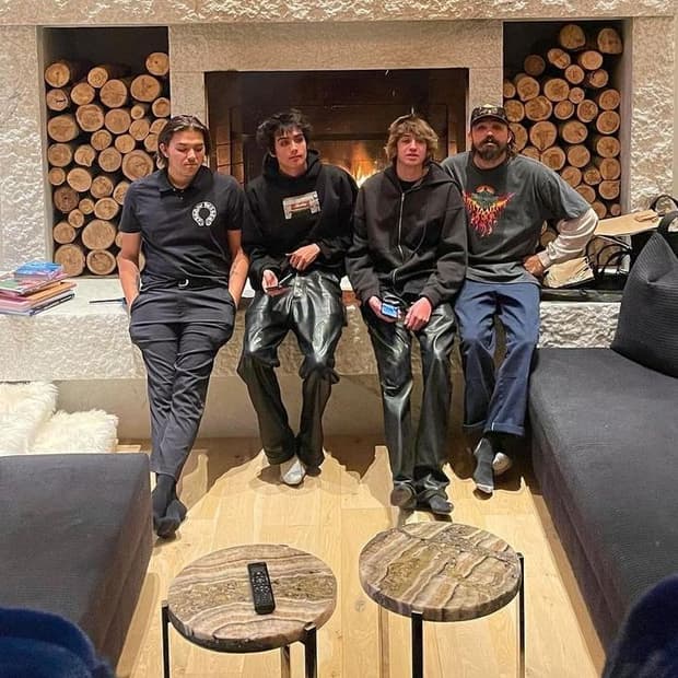 빈티지 할리데이비슨 플레임 로고 롱슬리브