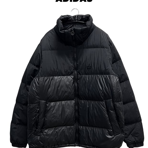 아디다스 덕 다운 리젠 후드 푸퍼 재킷 블랙