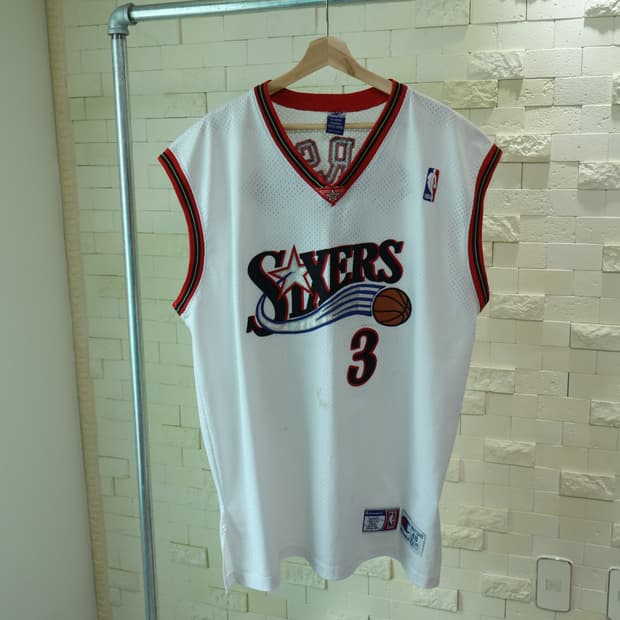 챔피온 NBA 필라델피아 세븐티식서스 홈 저지 화이트