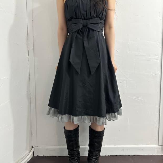 ribbon point dress