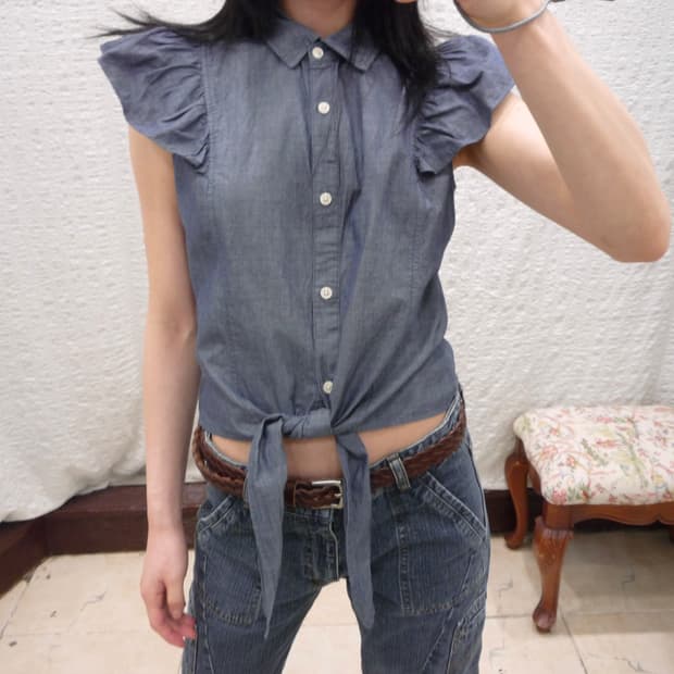 denim summer blouse