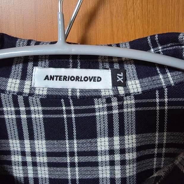 ANTERIORLOVED 체크 셔츠 XL