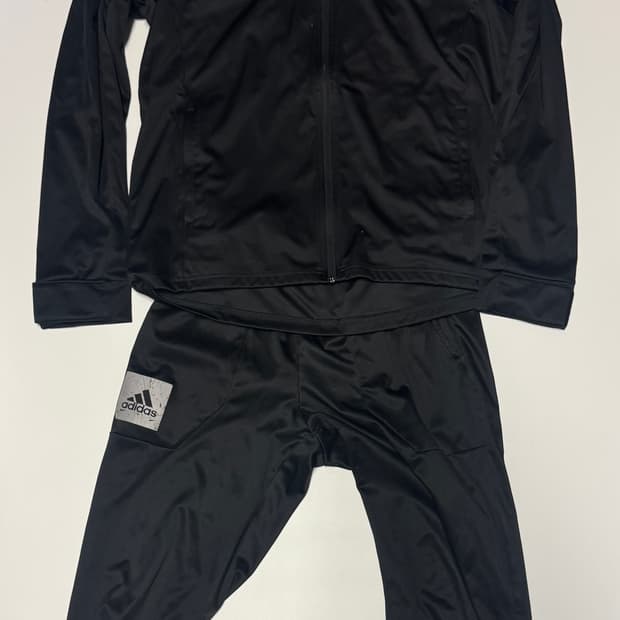 아디다스 컴뱃 22년도 기능성 트레이닝 집업 세트 L 블랙