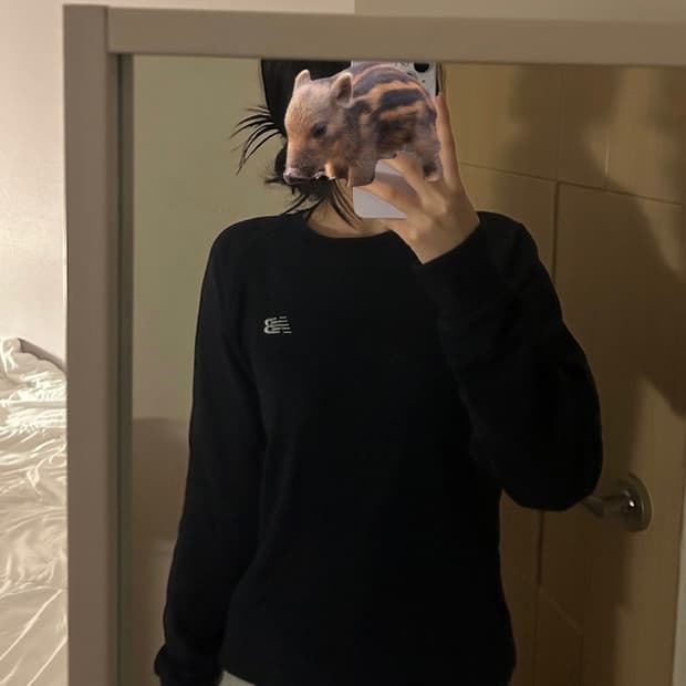 슬림핏 뉴발란스 맨투맨