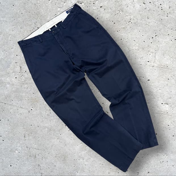 [36x32] 폴로 랄프로렌 네이비 면바지 코튼 치노 팬츠 D569