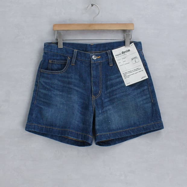 MUJI 無印良品 _ organic denim shorts