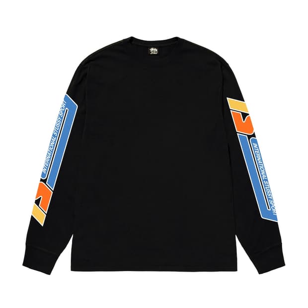 스투시 스포츠 긴팔 티셔츠 블랙 XL