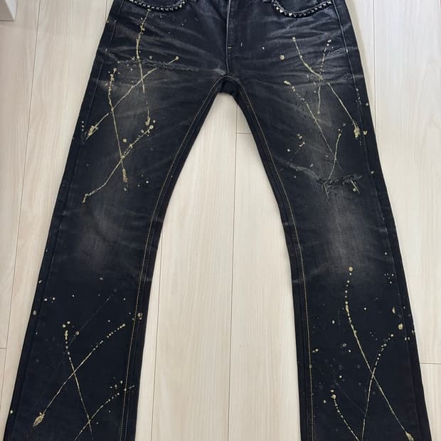 Lagust 희귀 펑크 y2k 로우라이즈 흑청