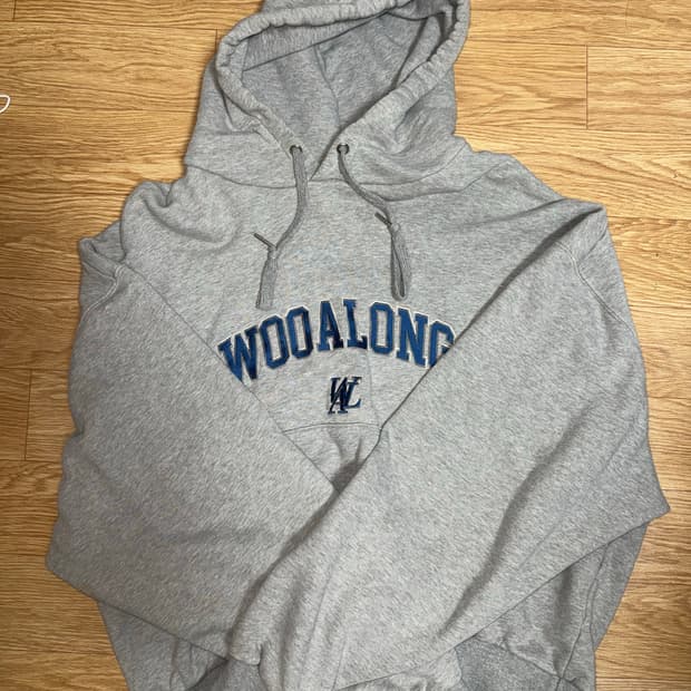 우알롱 회색 후드티 WOOLALONG S