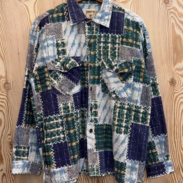 80s Break off 패치워크 셔츠