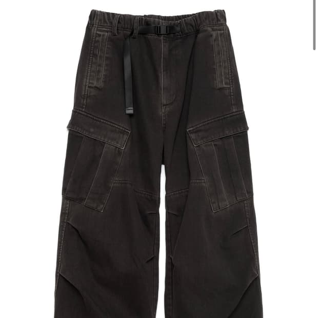 해칭룸 밀 팬츠 워시드 블랙 2사이즈