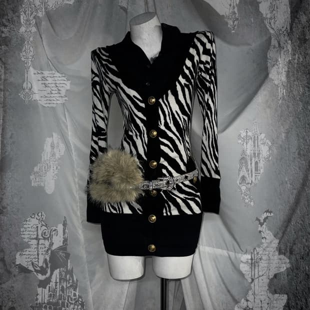 d.i.a 다이아 지브라 무채색 시부야 갸루 코디세트