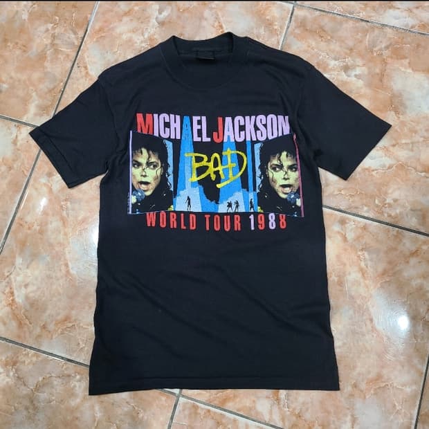 1988 마이클잭슨 BAD투어88 빈티지티셔츠