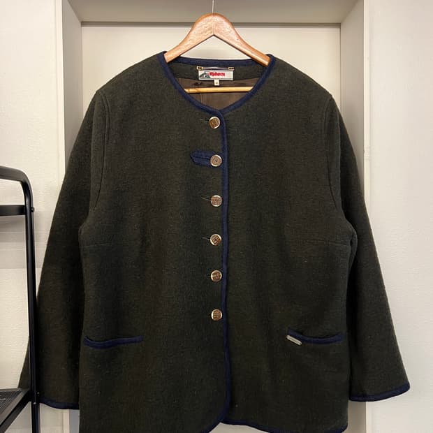 VINTAGE ALPHORN BOILED WOOL 빈티지보일드울자켓